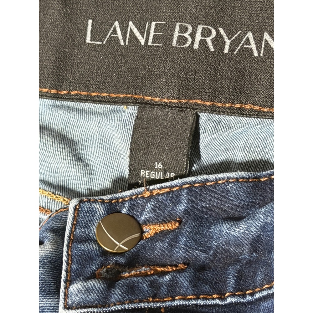 Lane Bryant Bootcut Jeans Blue Tighter Tummy Technology Size 16 Regular - Picture 7 of 7